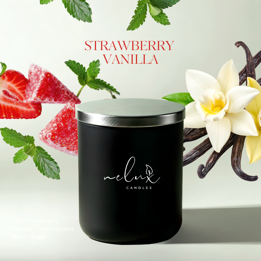 Strawberry Vanilla Nelux candle